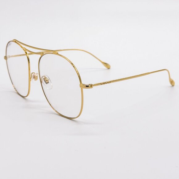 NEW GUCCI GG1479S 001 EYEGLASSES WOMEN GOLD AVIATOR EYEWEAR GUCCI - Picture 7 of 13
